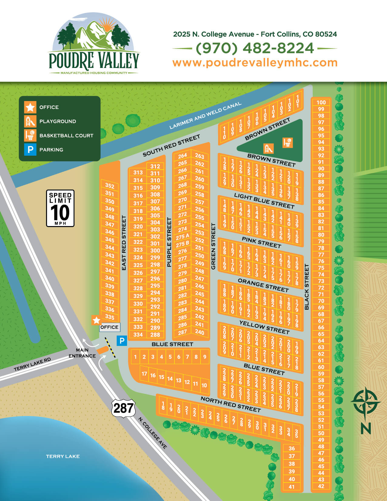 graphic map of poudre valley mhc